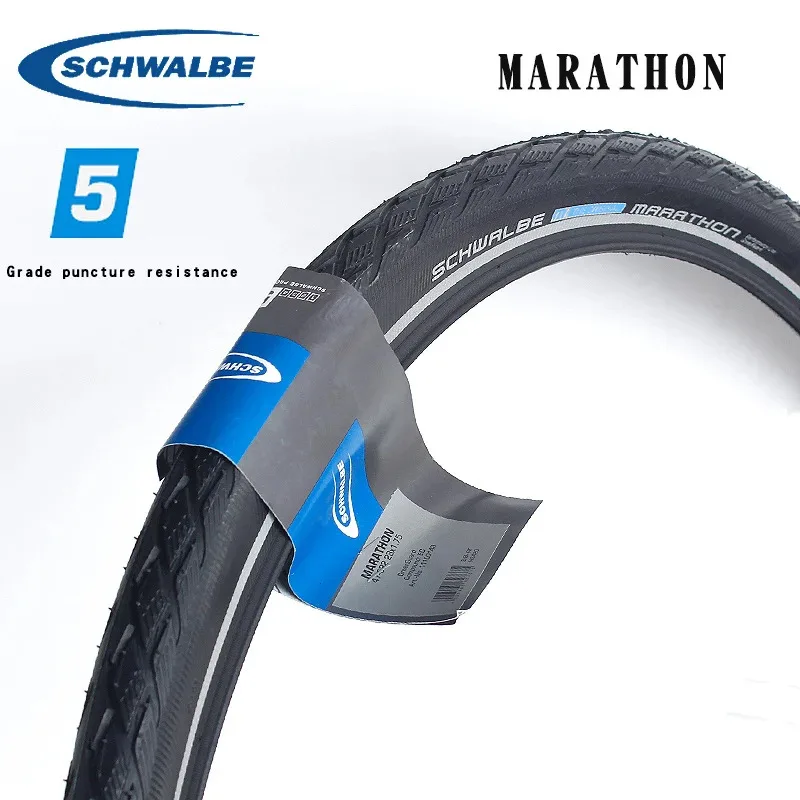 1 Uds Schwalbe maratón MTB neumático de bicicleta de carretera 16 20 26 pulgadas alambre de acero a prueba de puñaladas 700C neumático resistente a pinchazos de pequeño diámetro