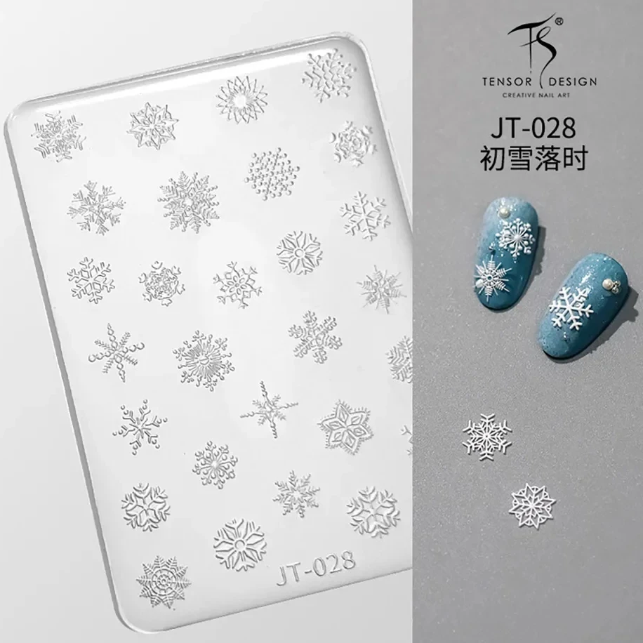 Molde de escultura de silicone para manicure, DIY Template, Manicure Acessórios, Christmas Deer, Gingerbread Man, Santa, Bowknot, Snowflake, Inverno