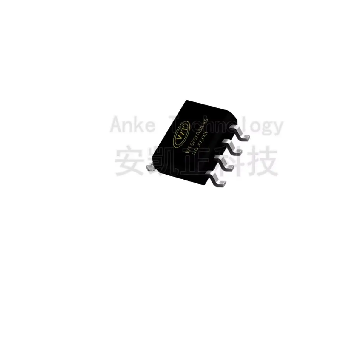 The WT588F Weichuang voice chip can be repeatedly programmed, allowing for free replacement of voice content.