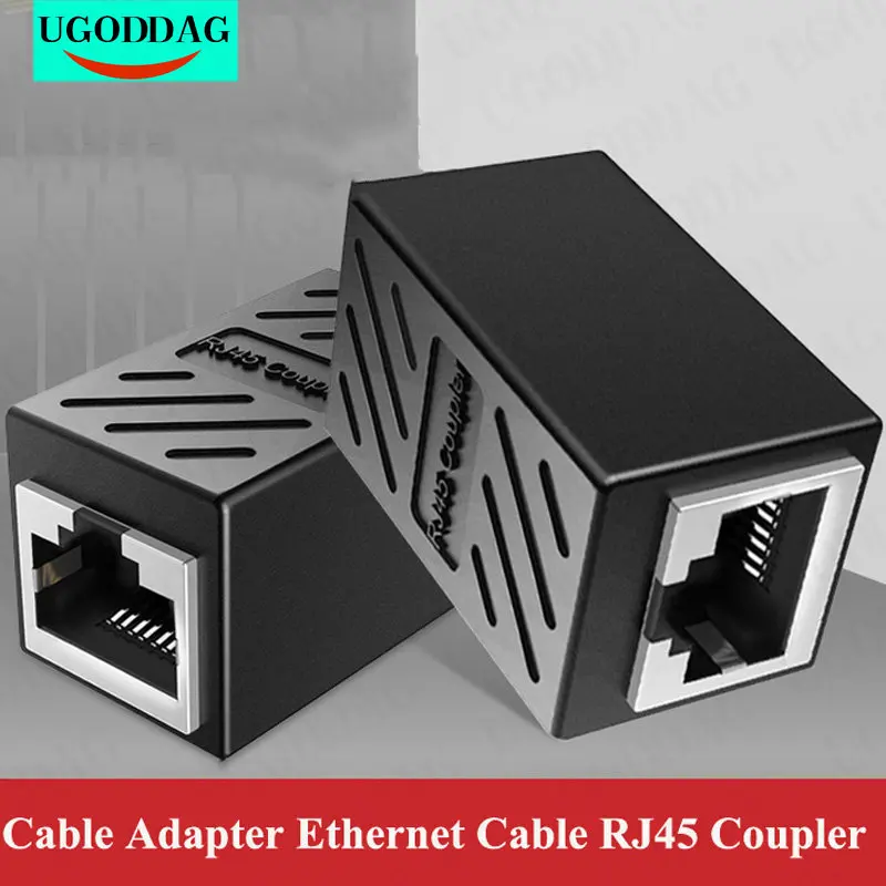 Złącze RJ45 żeńskie do żeńskiego Kabel Ethernet Cat7/Cat6/5e Adapter sieciowy LAN Łącznik internetowy Przedłużacz Przedłużacz Konwerter