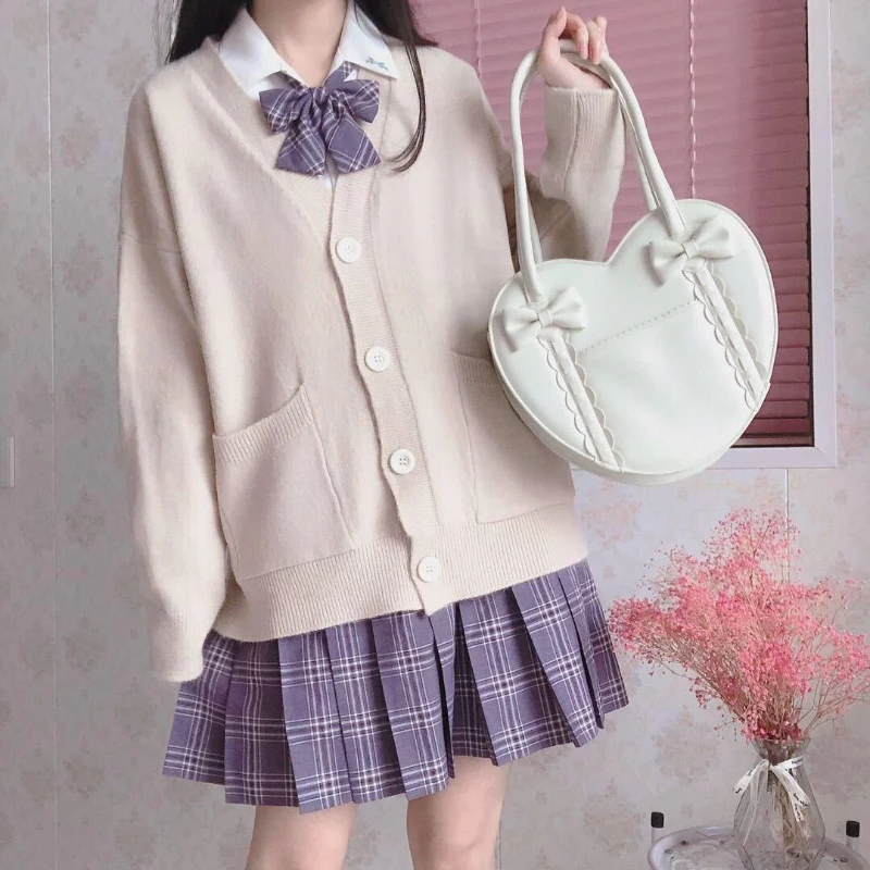 Cardigan Women Solid Oversize Loose Sweaters Student Preppy Sweet Girl Cute Knitwear New All-match Soft Hot Sale Basic