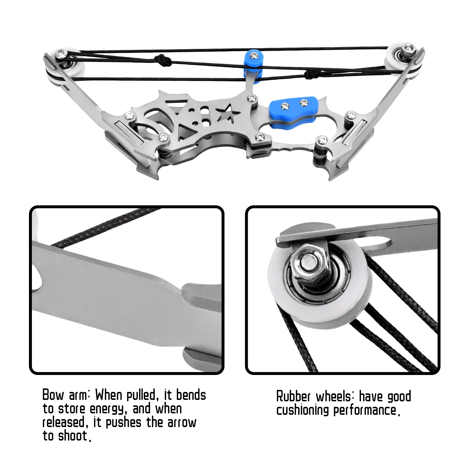 مجموعة قوس وسهام مركبة صغيرة للبالغين والمراهقين والمبتدئين في قوس الرماية المدمج لممارسة الهدف والترفيه على الرماية