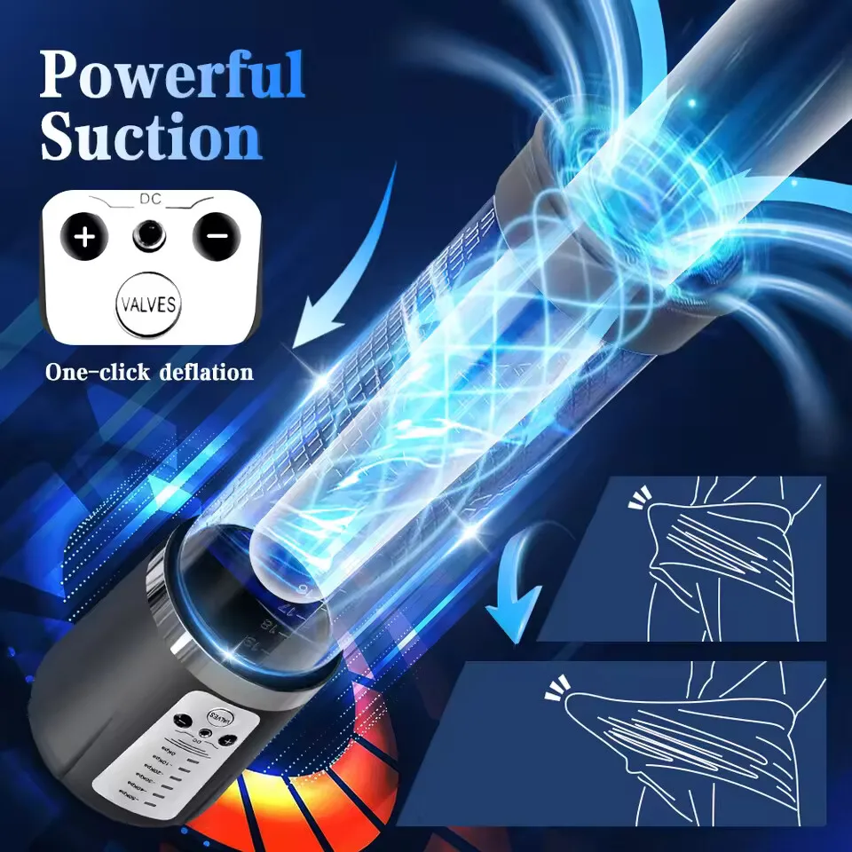 ذكر مضخة القضيب الكهربائية قوية مص شاشة الكريستال السائل فراغ توسيع تمديد التدريب الجنس لعب للبالغين 18 + ذكر الاستمناء