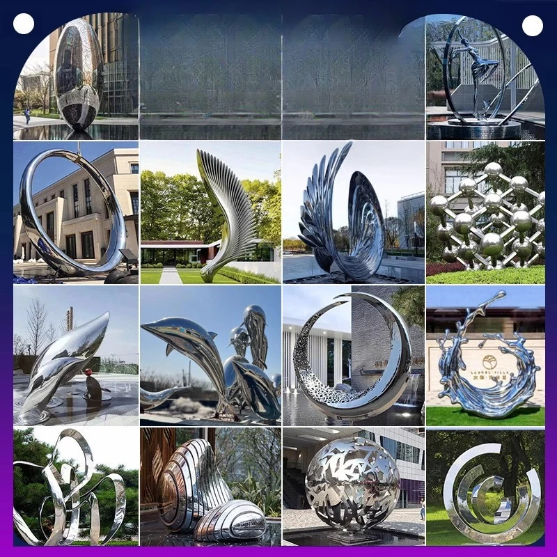

Stainless steel sculpture building fiberglass sculpture landscape