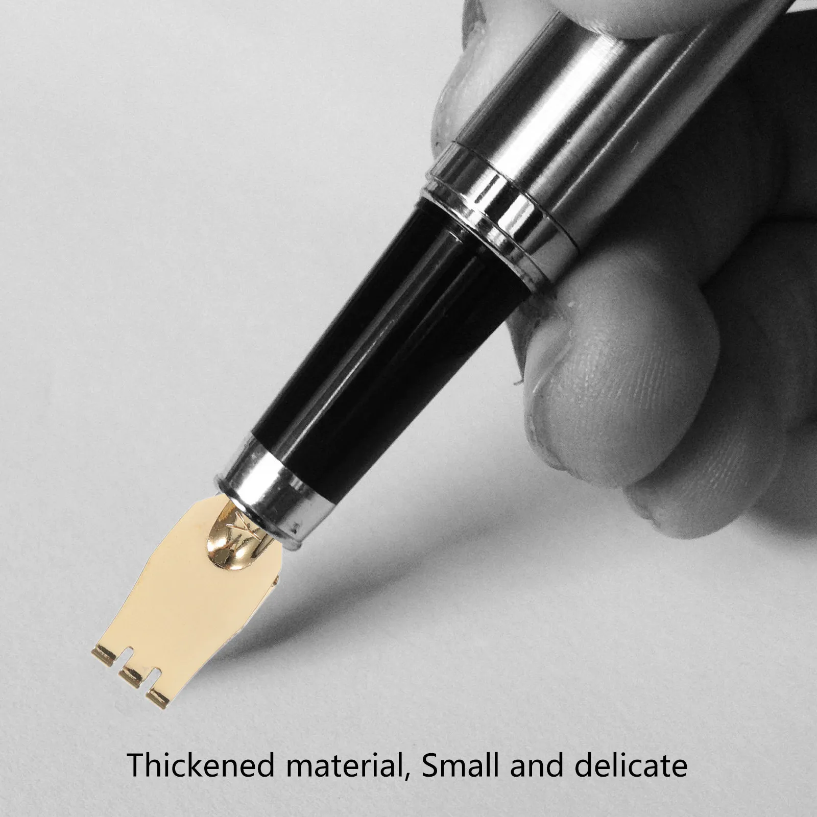3Pcs Tibetan Script Calligraphy Nibs Set Fountain Pen Nibs Replacement Tools for Lettering Practice Students Beginners Artists