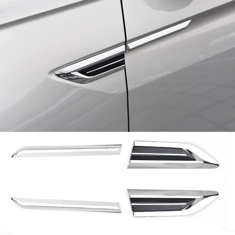 

ABS Car Door Side Wing Emblem Badge Sticker Cover For VW Tiguan Mk2 2017-2022 Trim Styling Mouldings