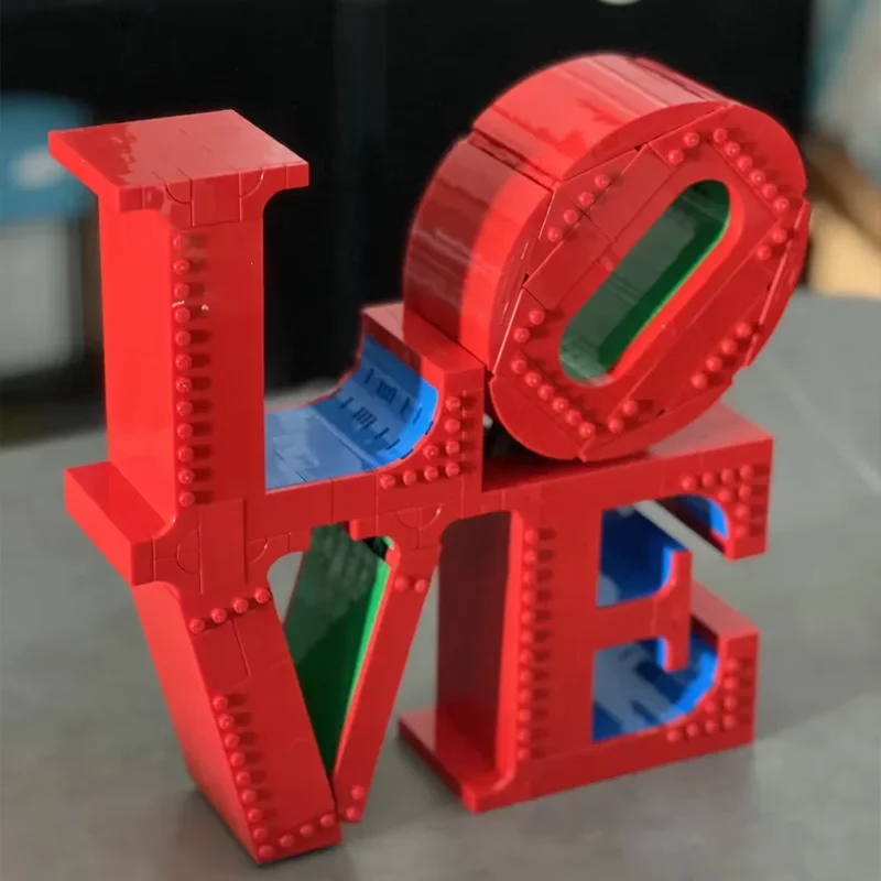 جديد 791 قطعة الحب النحت بناء نموذج بناء لعبة المكعبات الإبداعية MOC الحرف ديكورات المنزل هدايا للأصدقاء والعائلة