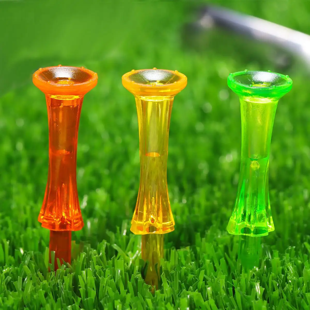 PGM Golf Tees 83mm  Plastic Wheel Ball Needle Random Color 50pcs TE002