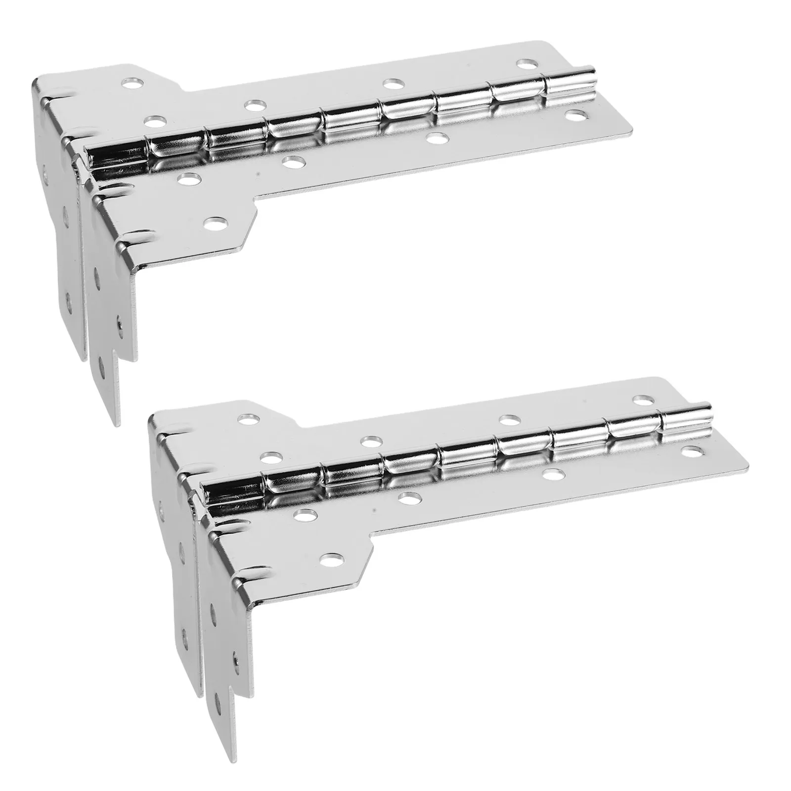 2Pcs Flight Case Hinge Corner Bracket L-Shape Steel Hinged Corner Protector for Server Racks Lighting Speaker - view 5