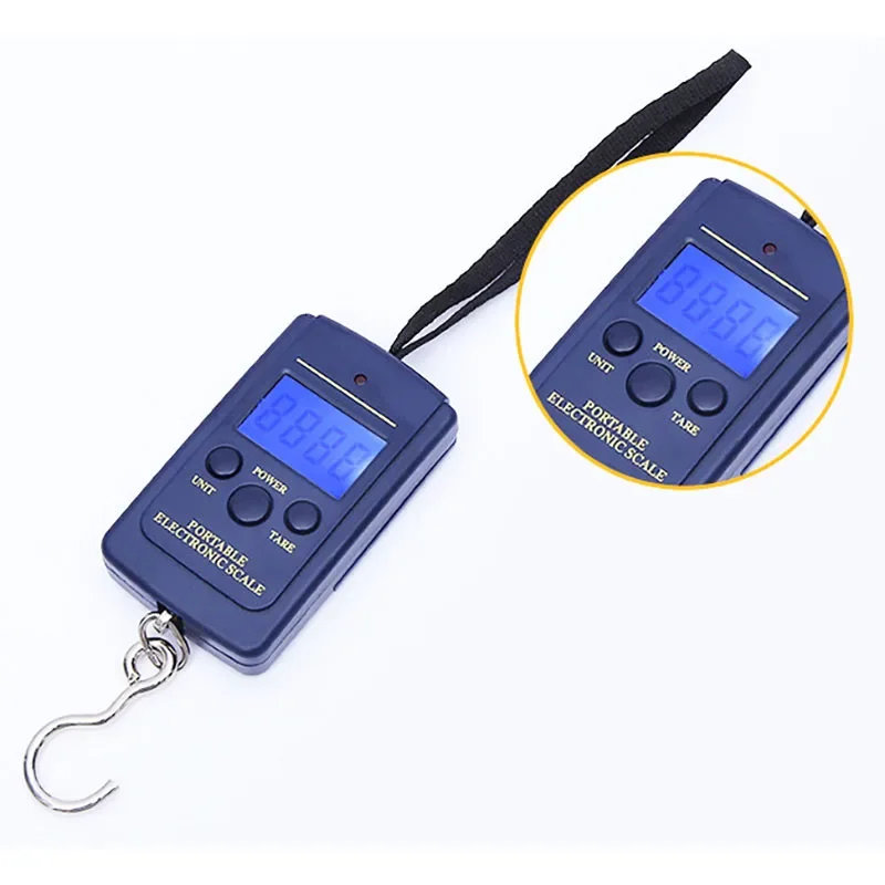 Mini Pocket Digital Scale Hanging Fishing Luggage 40kg/10g Weight Balance Steelyard Electronic Hook Scale Home Kitchen Tool