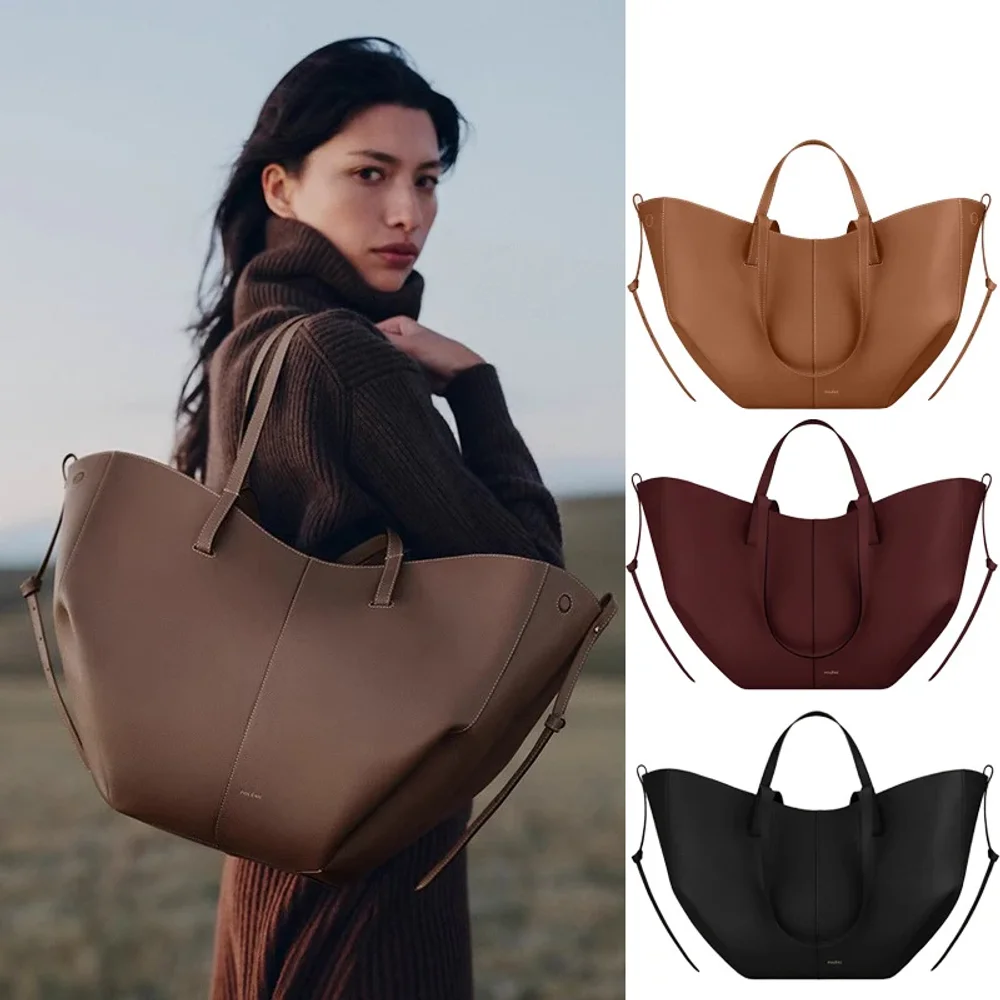 

2026 Fashionable Women's Shoulder Bag Large Capacity Tote Bag Simple Commuting Must-have Shoulder Bag Free Small Wallet