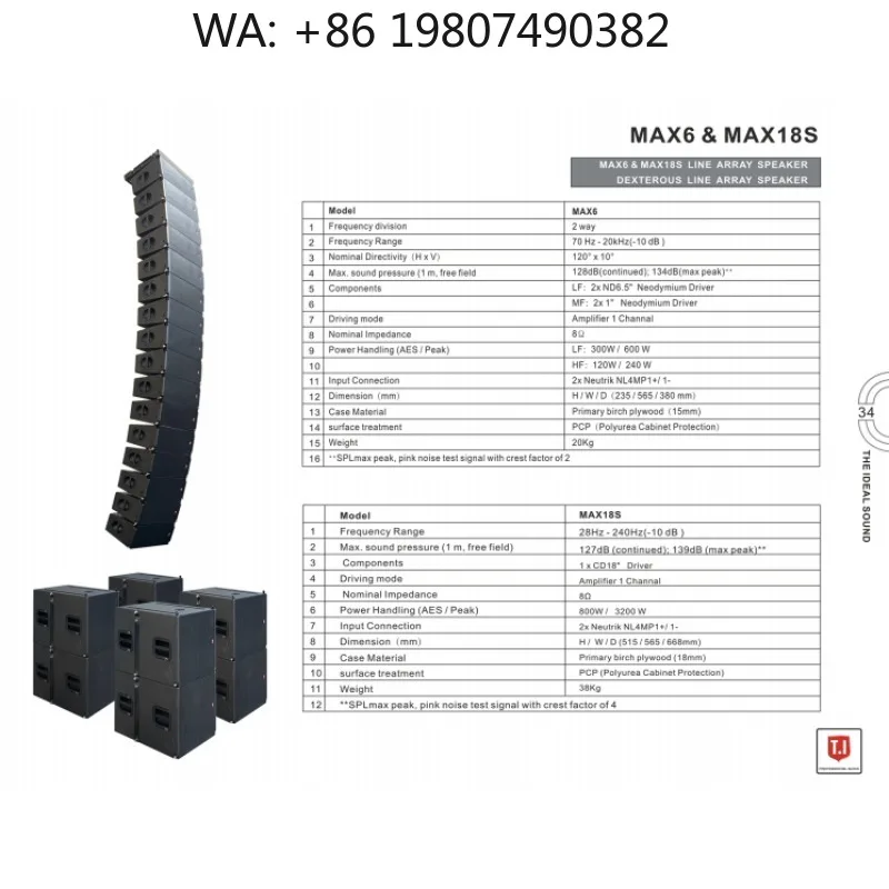 Dual 6 Inch Deep Powerful Bass Tone For Any Venue Bold Resonant Sound Ideal For Stage Performance