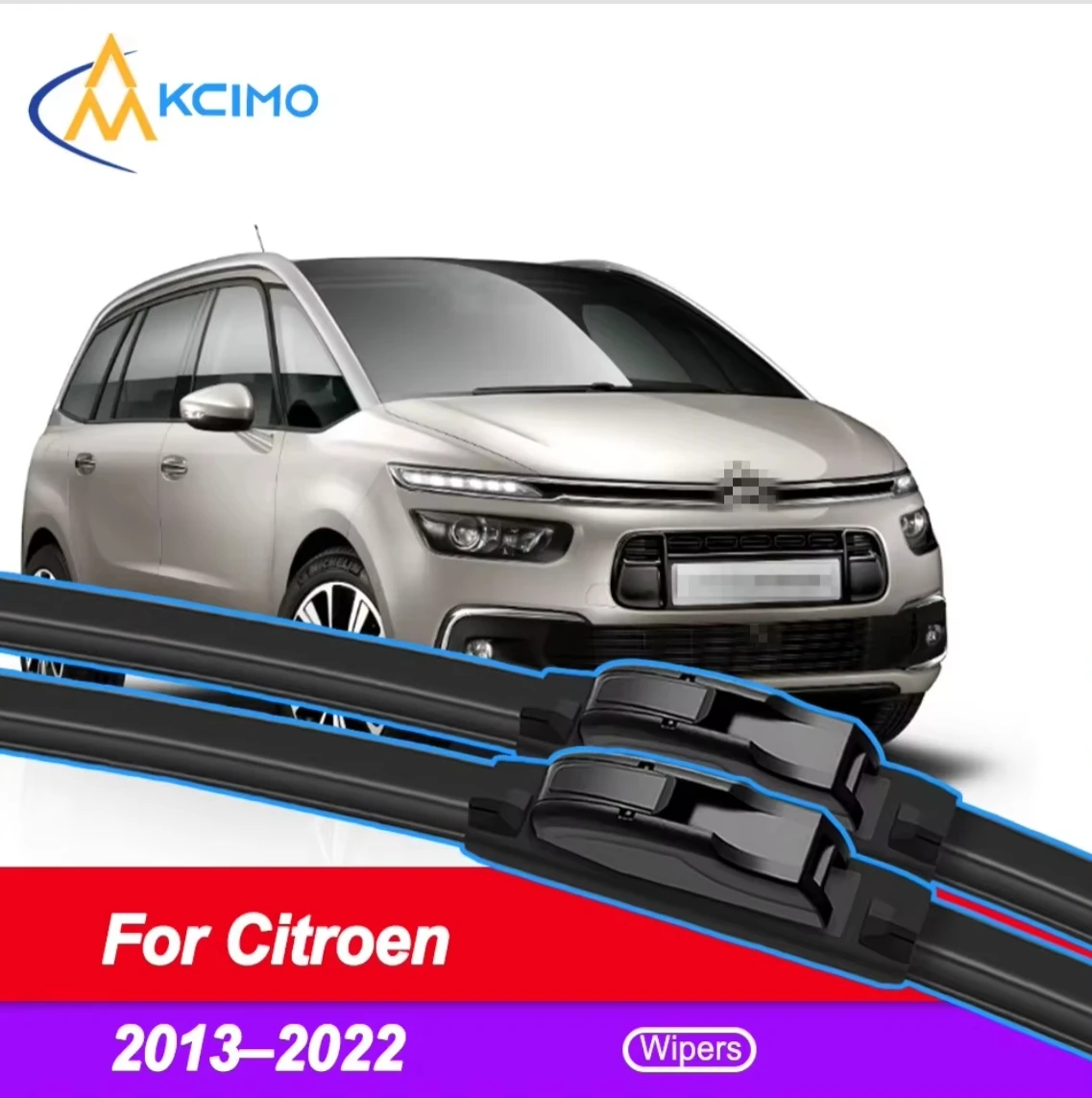 

2PCS HD Wiper Blades for Citroen C4 Picasso 2013-2022 Citroën Grand C4 Picasso (until 2018) Citroën C4 SpaceTourer (2018-2020)