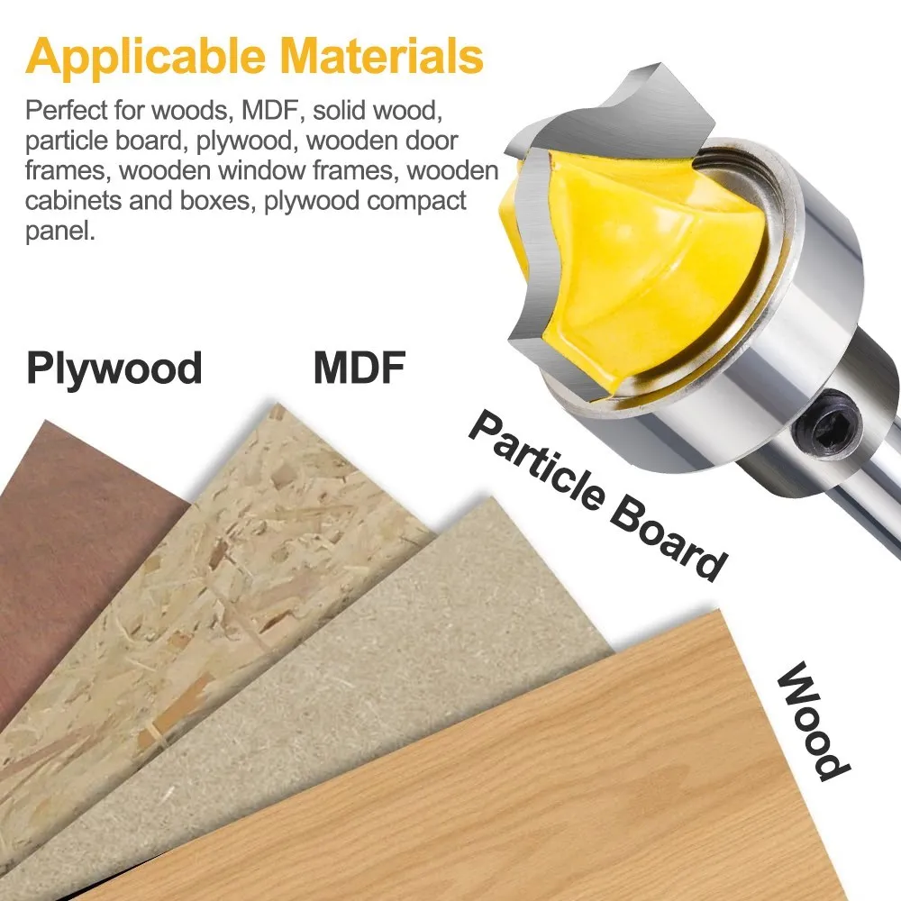 Milling Cutter 1/2 1/4 6mm 8mm Shank Faux Panel Ogee Router Bit Tenon Milling Cutter Tools For Wood