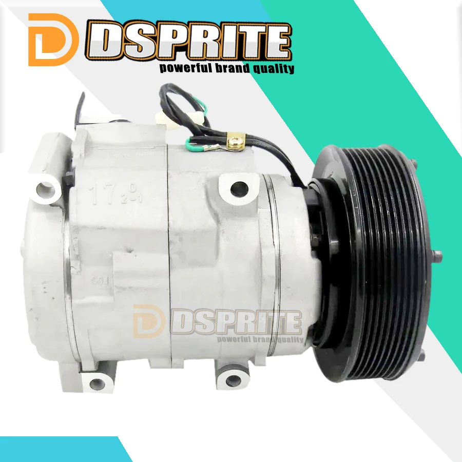 10S17C AC Air Conditioning Compressor 447220-3846 for Caterpillar 8GR 24v 178-5545 179-5544 3050324 3050325 305-0324 305-0325