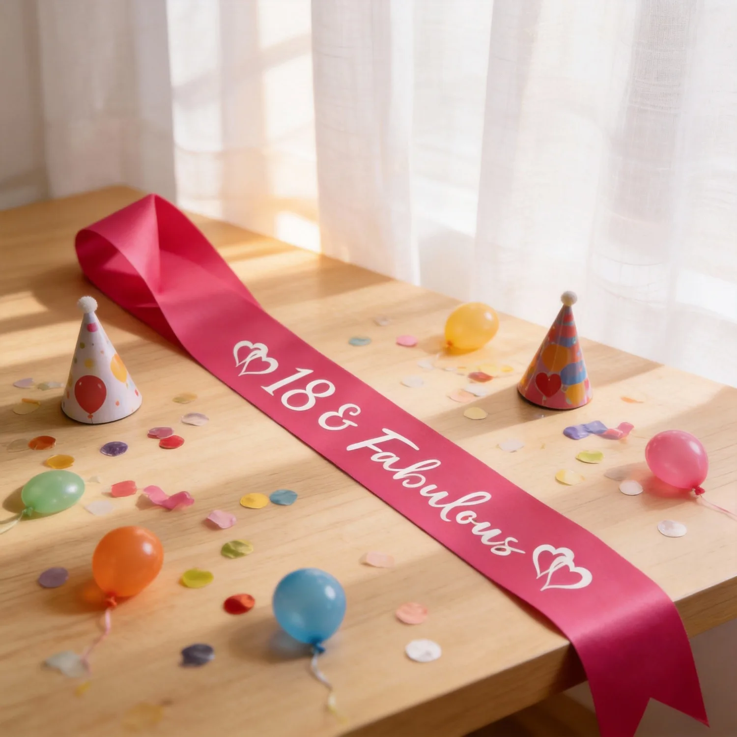 1PC Blush Pink 18th Birthday Sash Gift for Women 80th Birthday Party Decorations Supplies Photo Booth Prop view 4