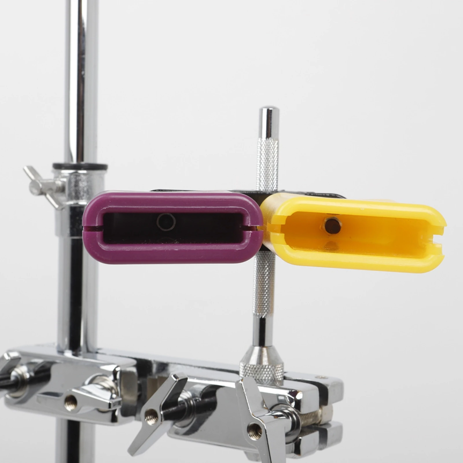 Jam Block with Mounting Clamp Mountable Dual Tone Block Instrument Heavy-Duty Bright for Percussionists, Drum Kit, Marching Band