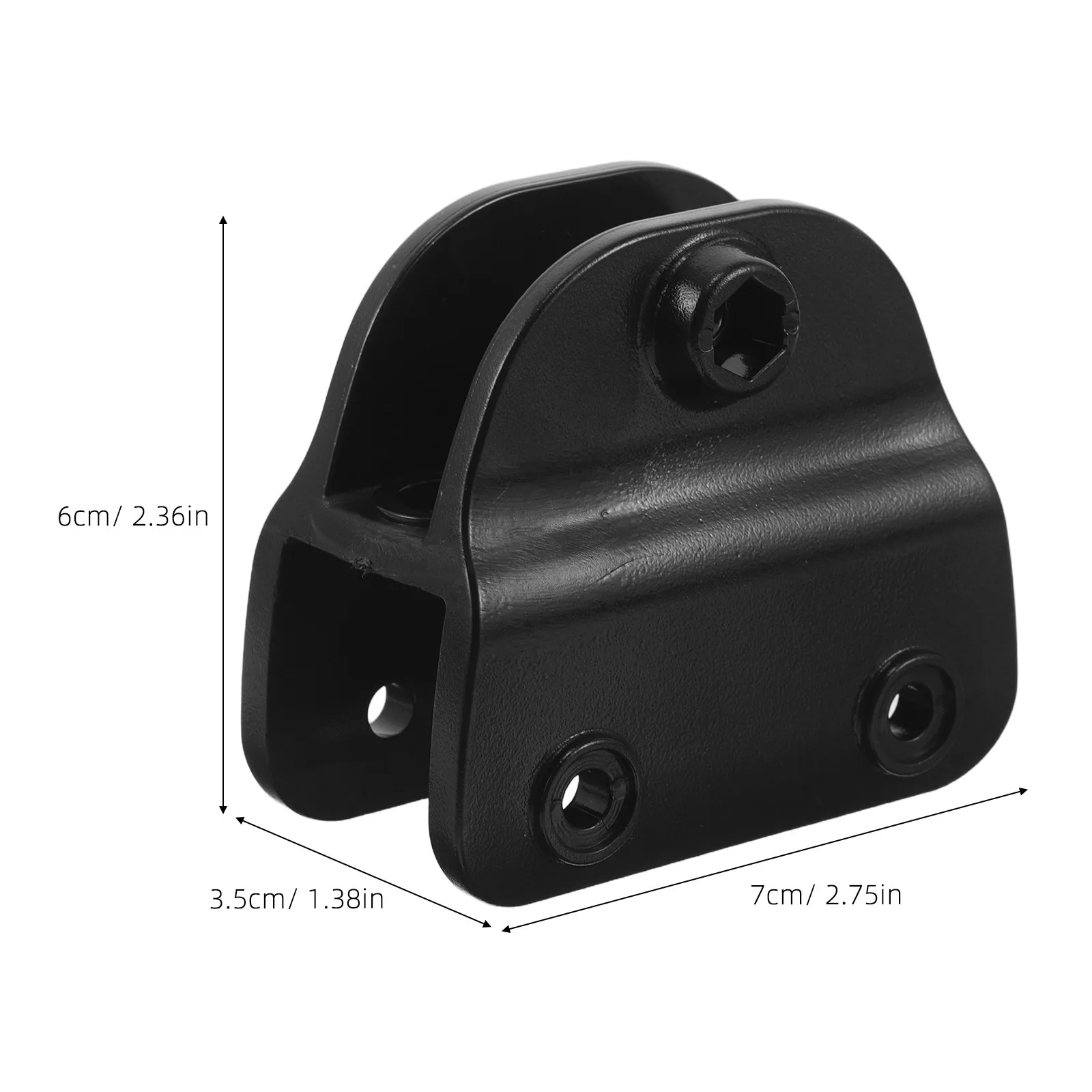 Heavy Duty Lawn Umbrella Frame Connector Black Plastic Patio Umbrella Stand Replacement Outdoor Cantilever Mount Bracket Weather