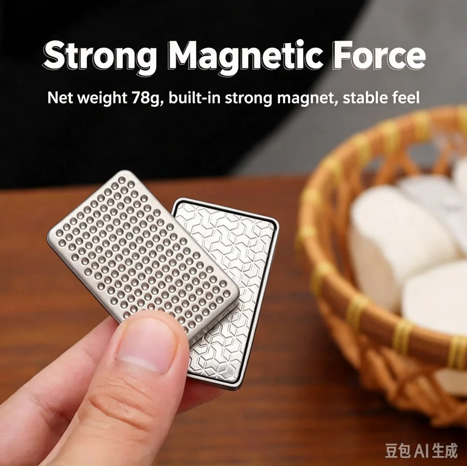 1 EDC Fidget Slider Rotating Anti Pressure Metal Soap Sensory Toy Addah Focal Table Toy Soft Magnetic Slider