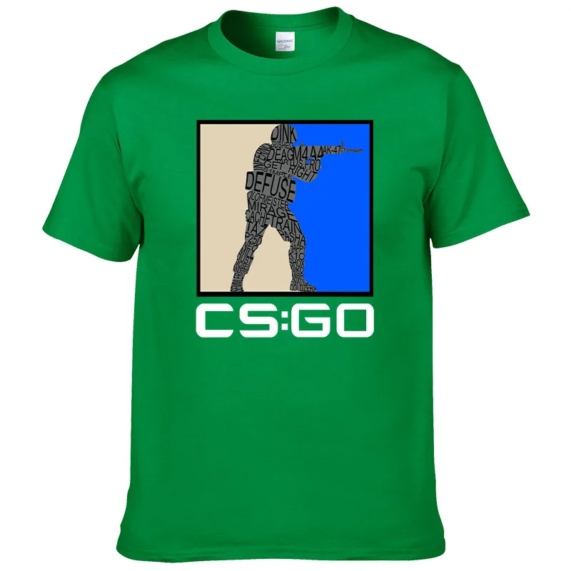 Counter Strike o Neck T-Shirt Csgo Blut Jugend Schießen reine Baumwolle Original T-Shirt Männer Tops Mode Hot Sale17 cs gehen