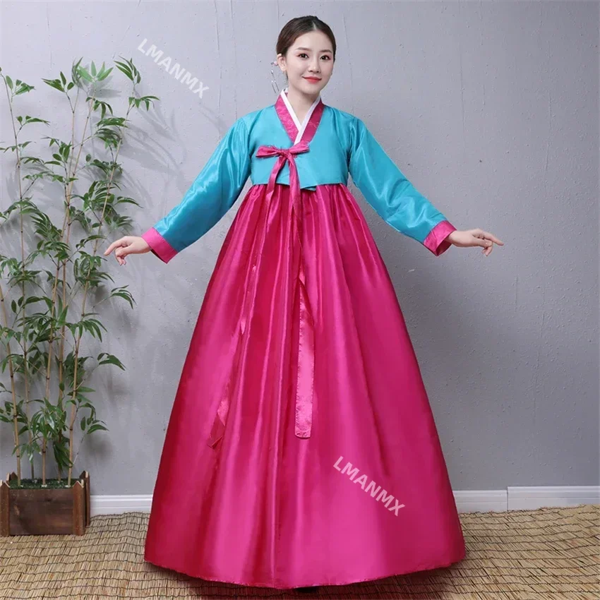 Hanbok Korean Fashion Dress Women Traditional Nationality Stage Performance Court Festival Outfit Vintage Asian Clothes