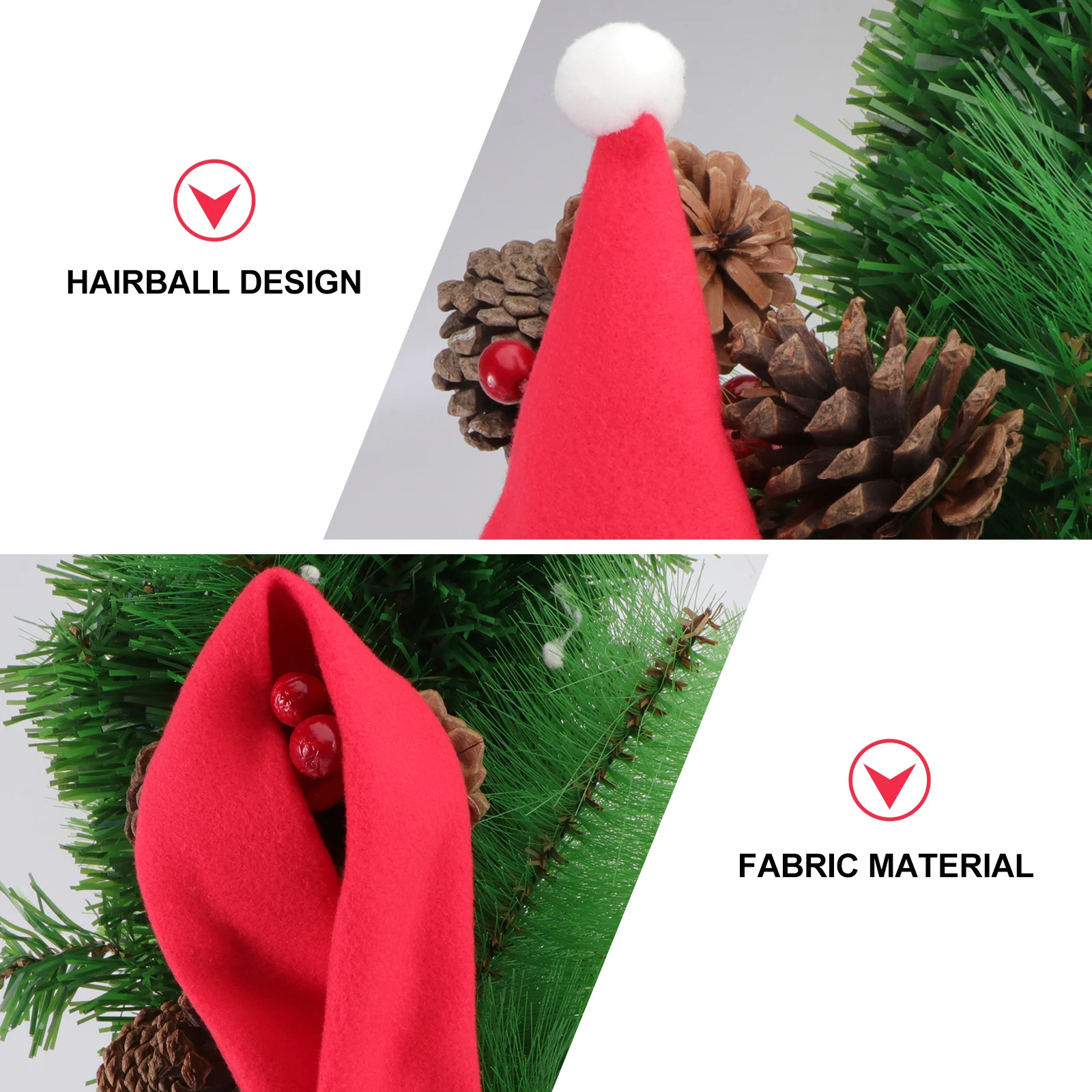 

Red Christmas Pet Hat Scarf Costume Set Warm Outfit Accessories for Cat Dog Party Supplies Pet Scarf for Christmas