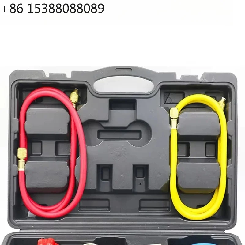 Quick Release AC Manifold Gauge Set, Universal Car Refrigerant Pressure Dual Gauge Repair Kit(1pcs)