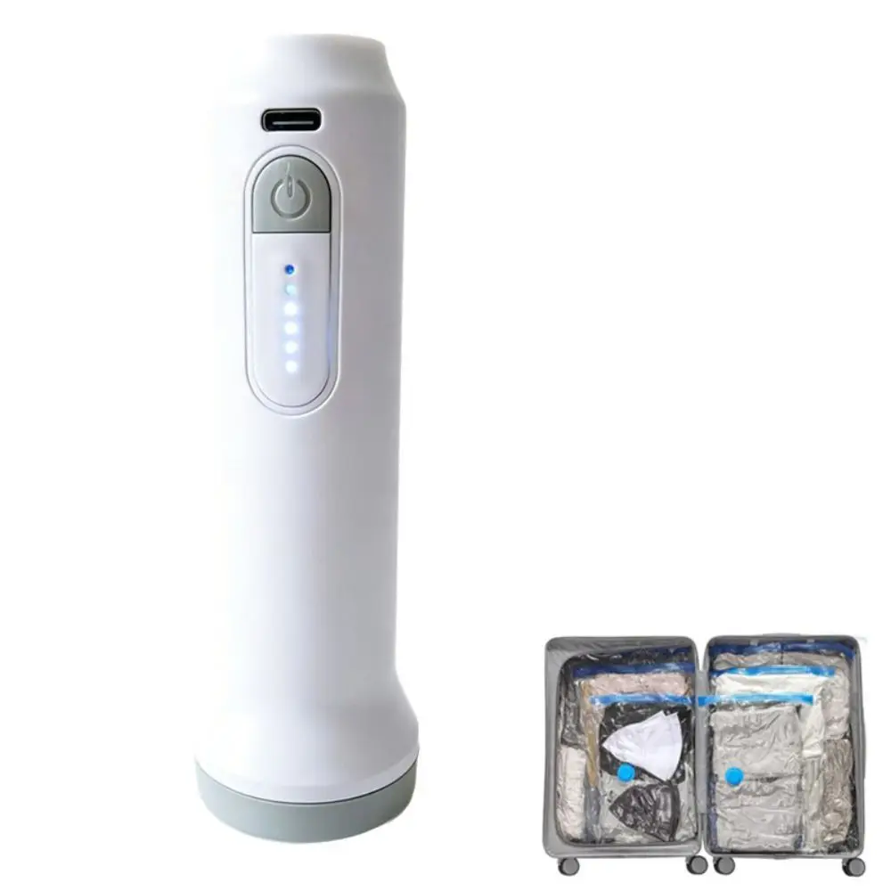 New Rechargeable Electric Vacuum Pump Portable Lightweight Vacuum Bag Suction Pump Mini Low Noise Compressed Bag Air Pump Travel