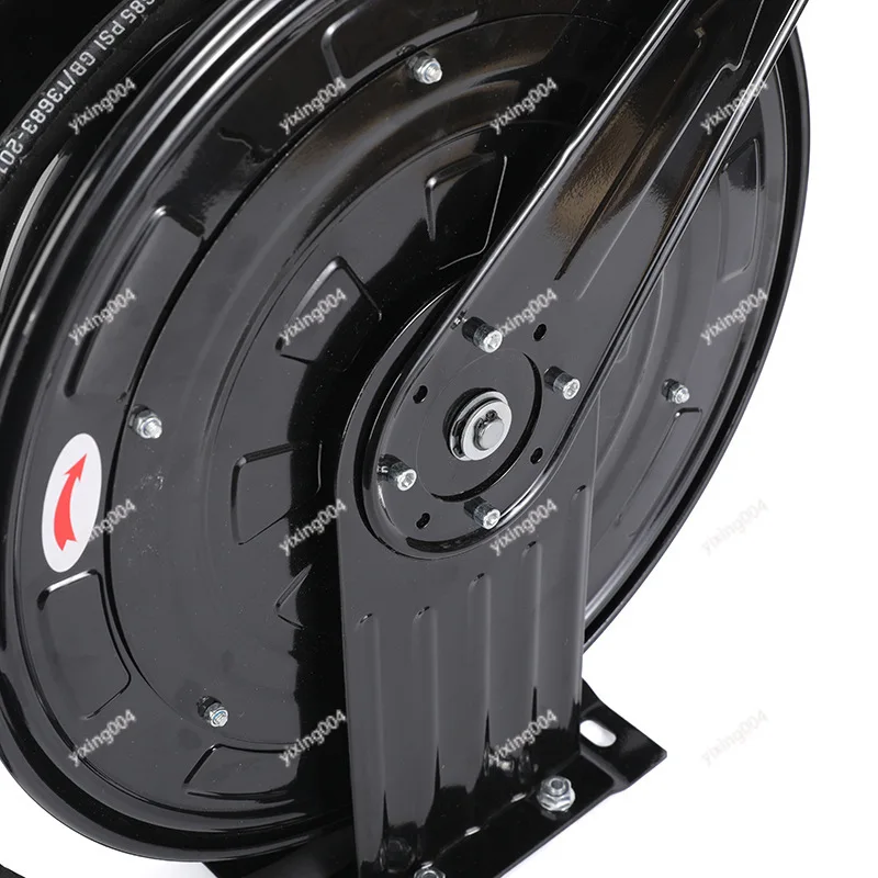 Automatic Retractable High Pressure Hose Reel, Steel Wire Pipe Winder for Car Wash Pipe Storage