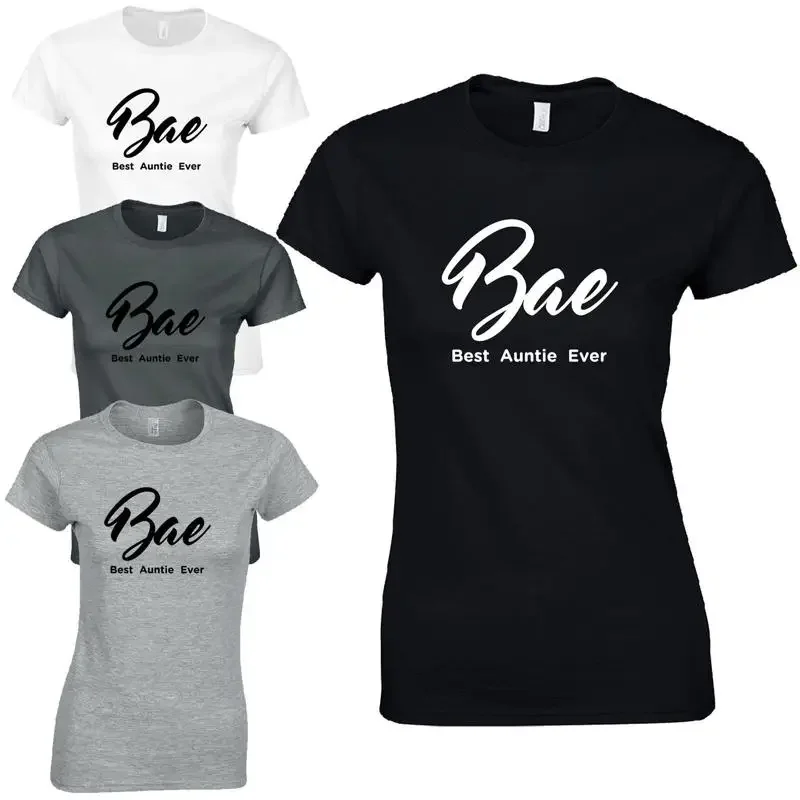 BAE Best Auntie Ever Ladies Fitted T Shirt Funny Aunt Present Womens Gift Top