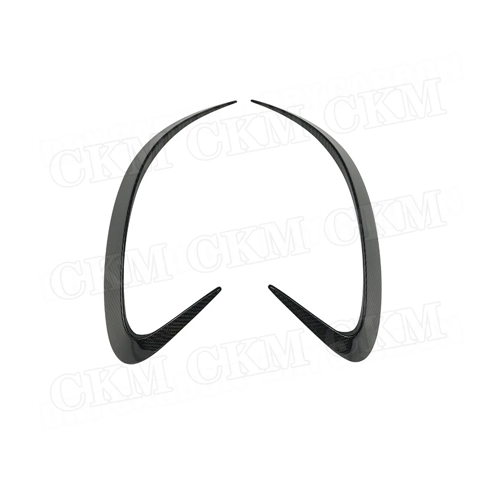 ألياف الكربون الجافة/FRP المصد الخلفي منفذ تنفيس الهواء يغطي Canards لمرسيدس بنز AMG GT50 GT53 GT43 2019 2020 #2