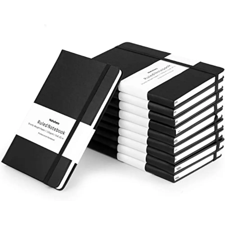 

Pack Lined Journal Notebook A College Ruled Writing Journals Hardcover Journaling Notebooks for Work Note Taking School Office