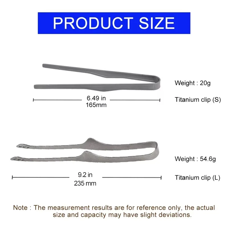 Outdoor Ultralight Steak Clip Barbecue Anti Scalding Clip Camping Titanium Tea Cup Clip Tea Tweezer Tableware Clips Toast Tongs