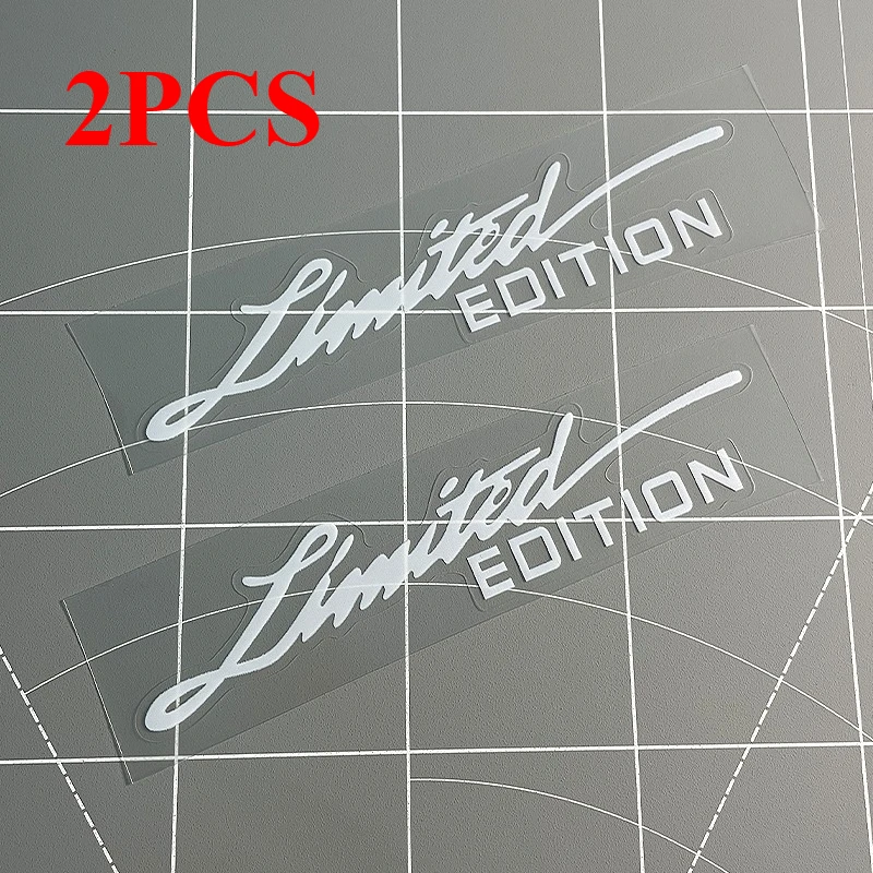 2PCS LIMITED EDITION Motorrad Aufkleber Wasserdicht für Motorrad Roller Körper Helm Box Auto Fenster Universal Vinyl Aufkleber