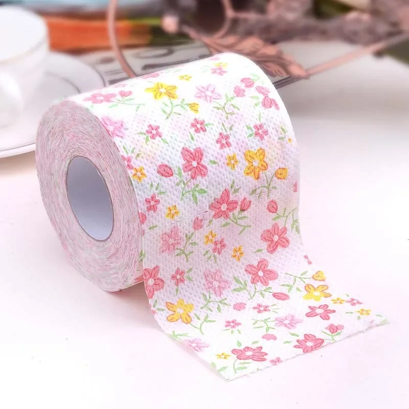 Double Layer Color Printed Roll Paper Toilet Paper Tie-dye Dollar Face Towel Toilet Wipe Hand Core Toilet Paper Personalized