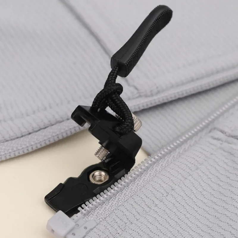 Detachable Zipper Head Removable No Need Tool Alloy Zipper Puller Lightweight Nylon Pull Rope Zip Versatile Garment Accessories