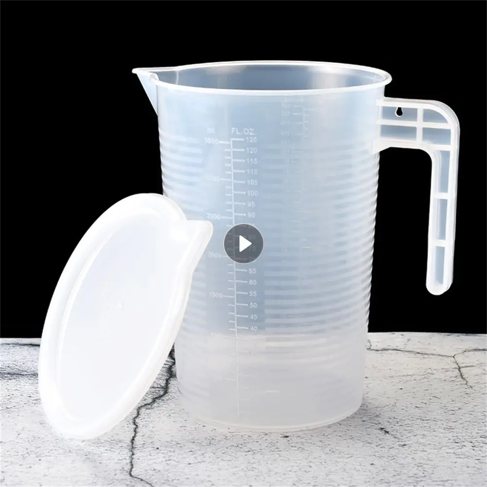 Thickened Measure Cup Durable User-friendly Dependable Kitchen Gadget Practical Transparent Measuring Cup Plastic Measure Cup