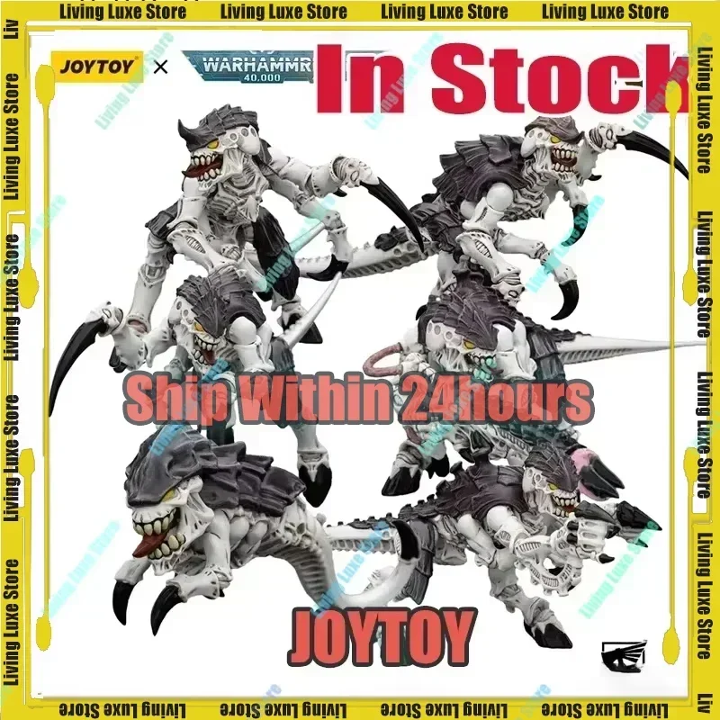 [Auf Lager] JOYTOY Warhammer 40000 1/18 Actionfiguren Tyranids Hive Fleet Leviathan 6PCS Modell Junge Kind Spielzeug Geschenke