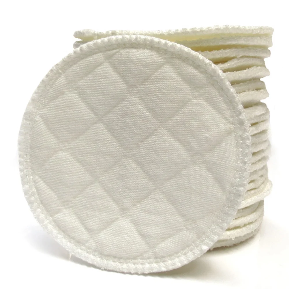 12 Pcs Breast Pads Breastfeeding Nursing Breast-feeding Washable White Reusable