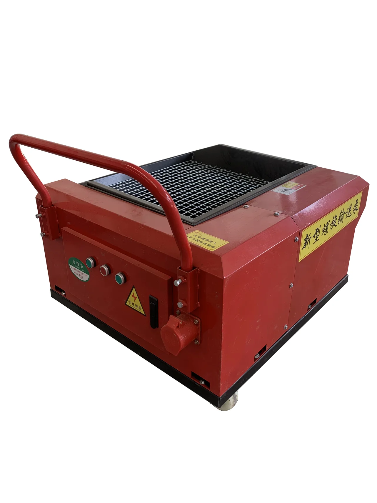 Portable Electric Screw Concrete Pump With Hydraulic Pressure-High Efficiency 3M/H Productivity For Construction Sites
