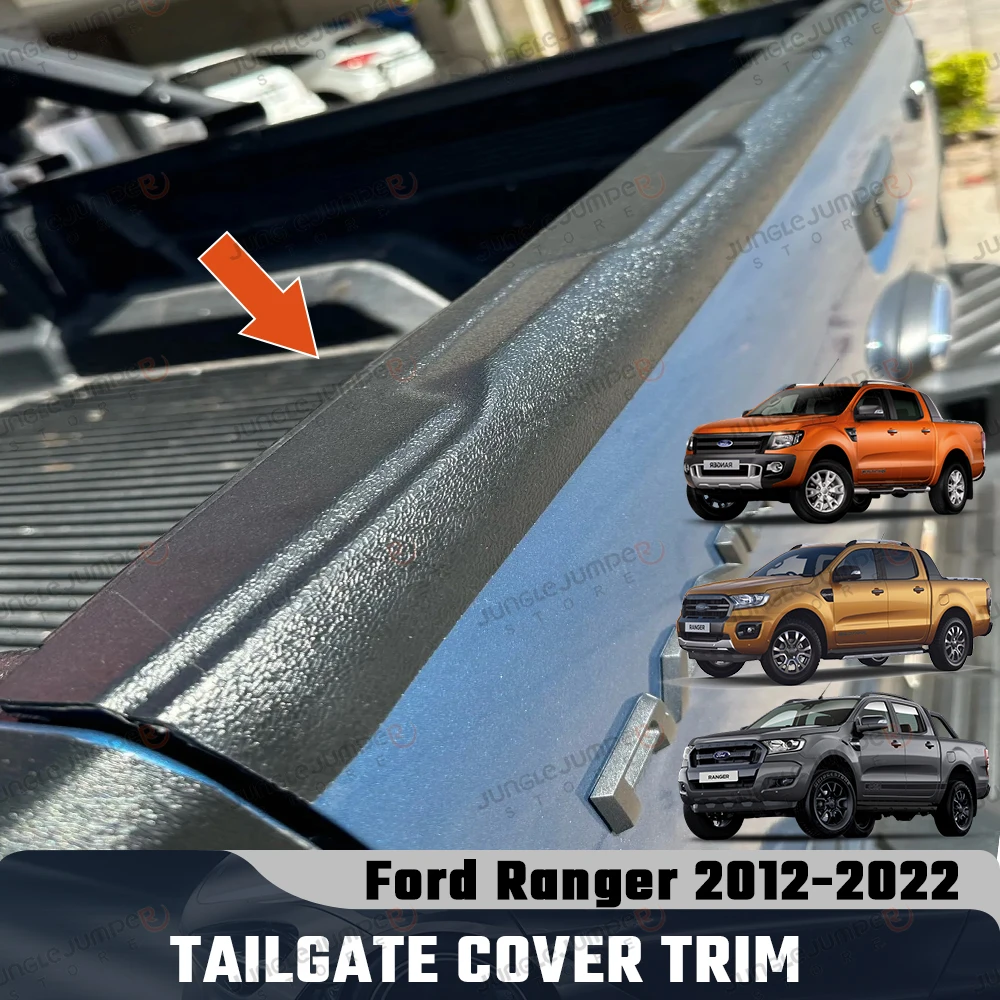 Image of Heckklappenabdeckung für Ford Ranger 2012-2022 T6 T7 T8 Wildtrak Limited XL XLT Heckprotektor Abdeckung Auto-Zubehör