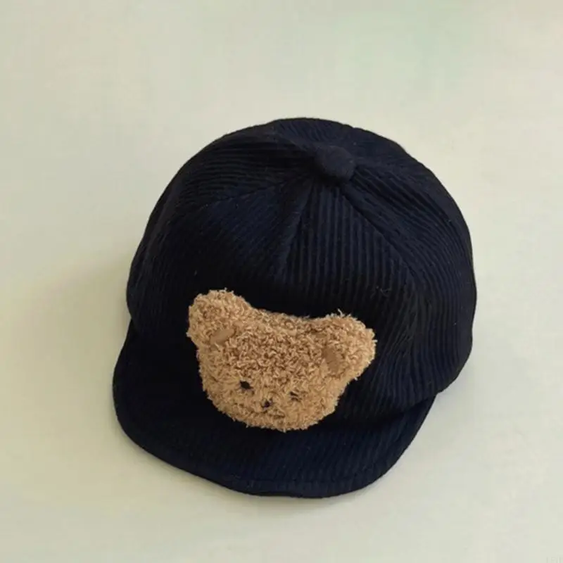 قبعة بيسبول L5YF للأطفال من الشمس للشاطئ للأولاد والبنات، قبعة مريحة من القماش القطني #5