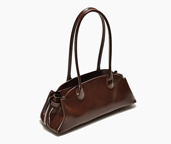 Dave & Di 2026 حقيبة نسائية جديدة الحد الأدنى حقيبة نسائية ريترو تاريخ التنقل تنوعا الجلد المدبوغ حقيبة كتف حقيبة يد #3