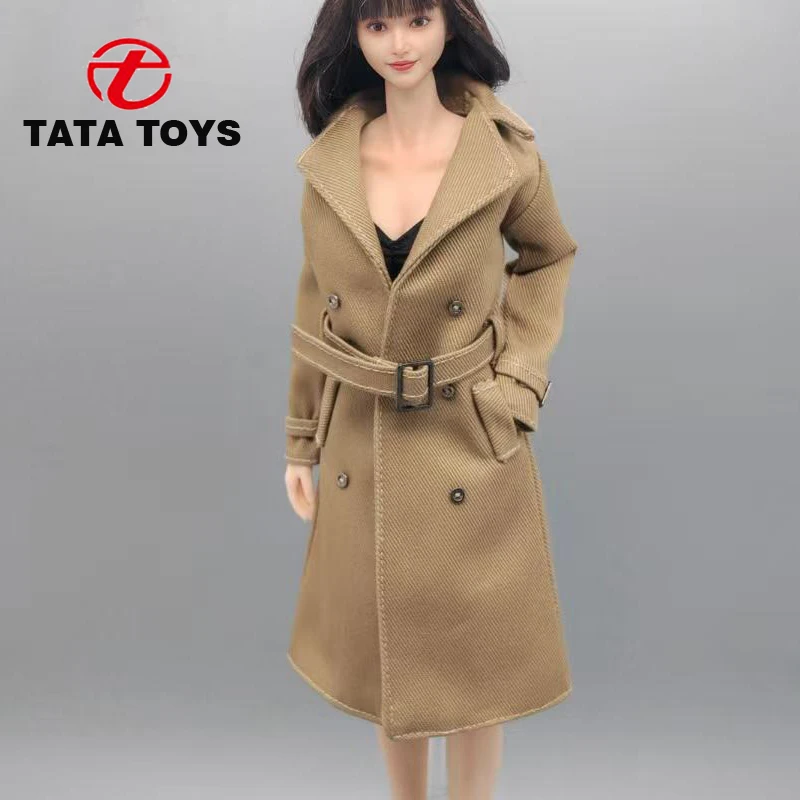 

Пальто цвета хаки для женской фигурки солдата 1/6, черная ветровка для куклы 12 дюймов, аксессуар для декора.