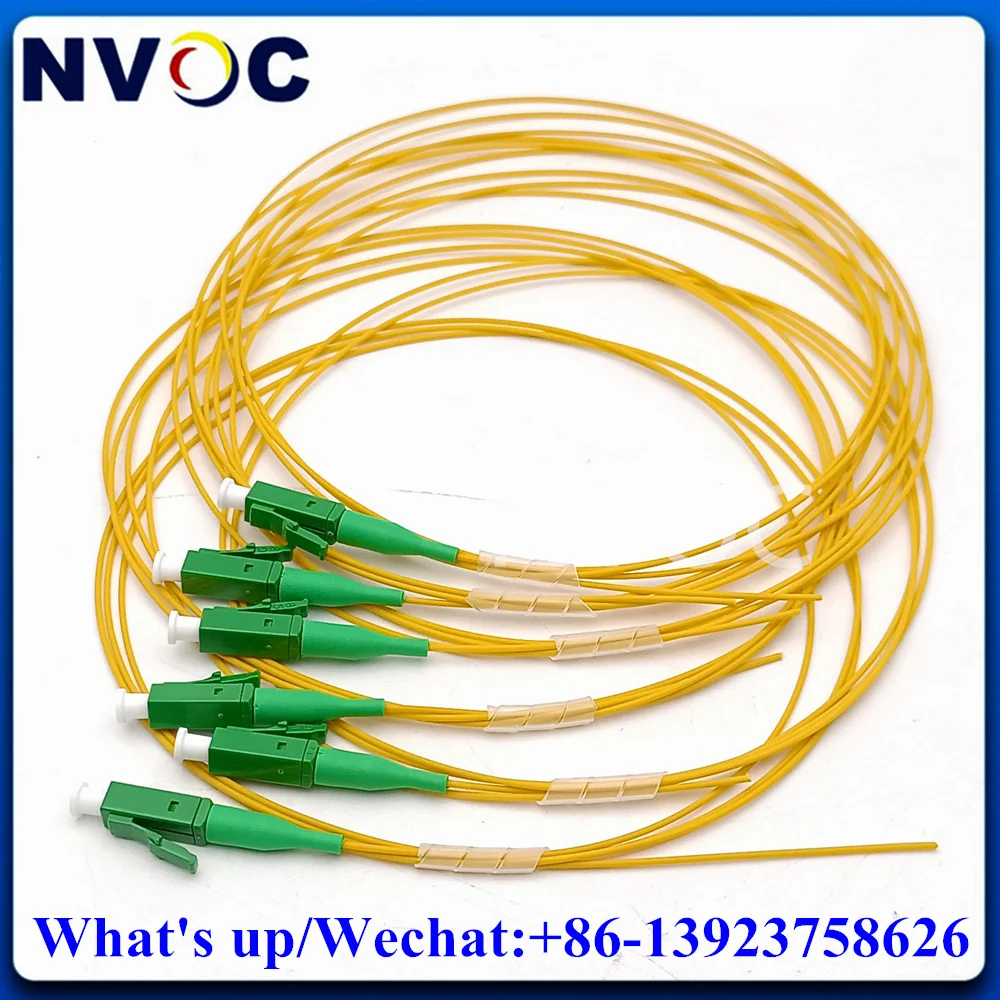 

50pcs SC APC Fiber Pigtail LC APC Cable G657A1 Simplex 9/125 Single Mode Optic -1M 0.9mm PVC Jacket