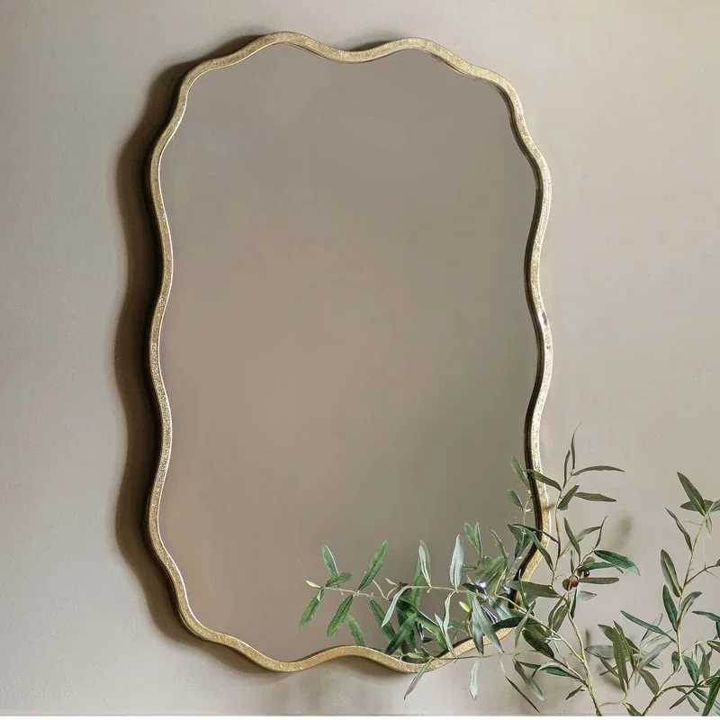 Aesthetic Room Flower Knows Mirror Decoration Decor Pocket Mirrors With Light Custom Wedding Mirrors Wall Stickers Big Bedroom 