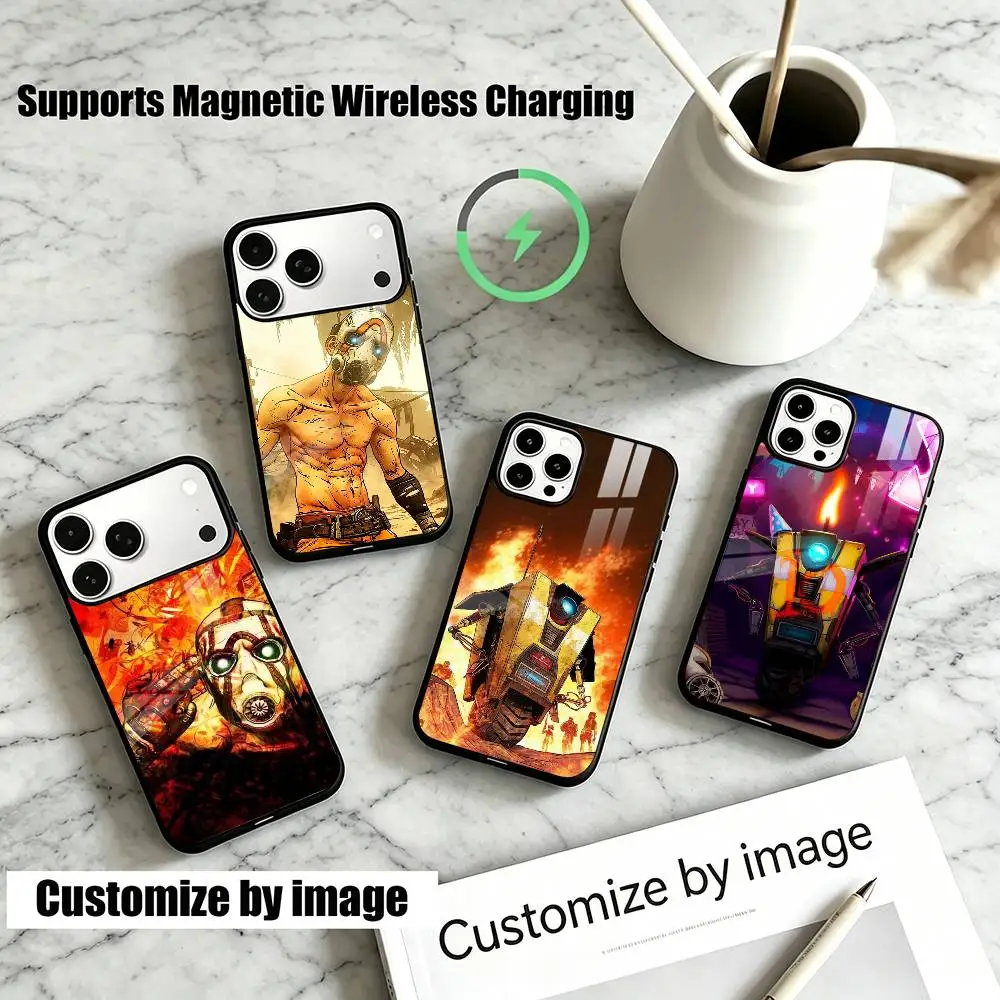 

Game B-Borderlands P-Psycho Gift Phone Case For iPhone17,16,15,14,13,12,11 Plus,Pro Supports Magnetic Wireless Charging