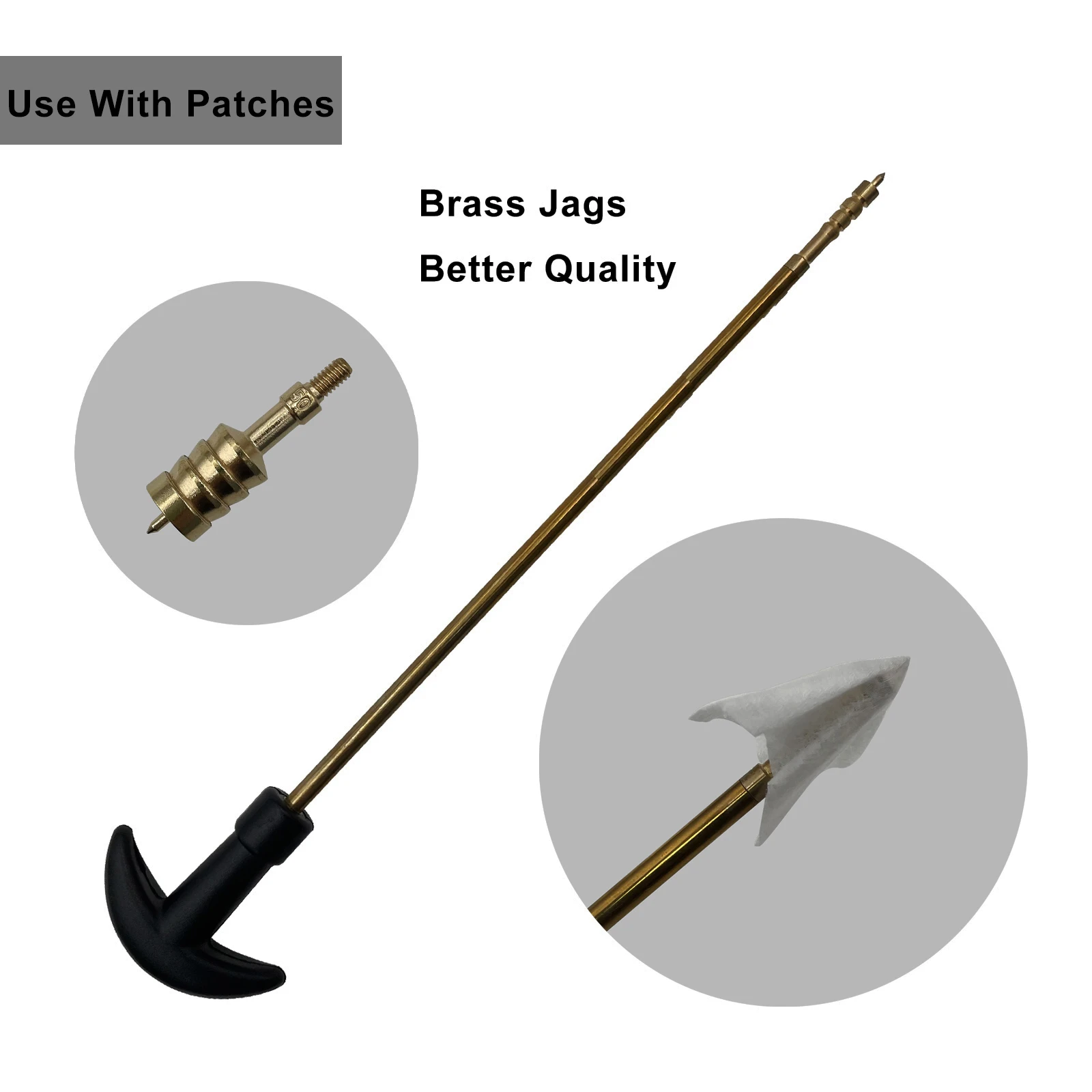 Jag de latón 8/32 para limpieza rifle y pistola – Multiple calibres - imagen 2