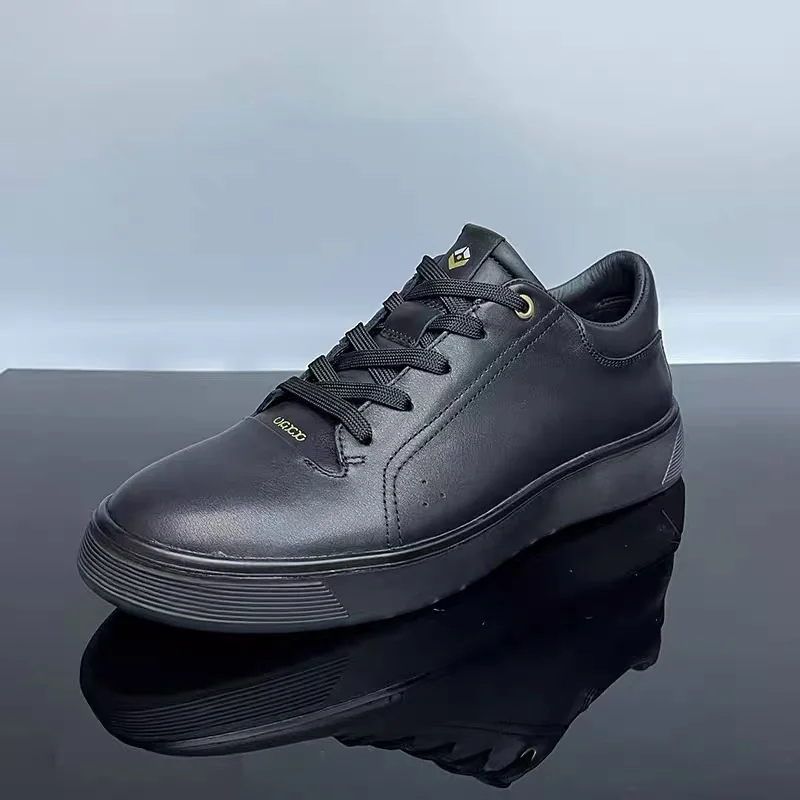 Sdbabb117419442d3bf3d2c05c4231733e Genuine Leather Men Sneakers Breathable Comfort Classic Casual Shoes