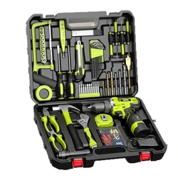 Toolbox Set Household Multifunctional Hardware Electrician Carpenter Car Mounted Maintenance Electric Drill Electric Complete Se